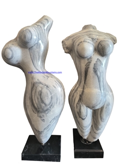 Viet Nam Grey Galaxy Marble Abstract Sculpture- Tu Hung Stone Arts