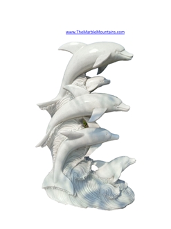 Viet Nam  Marble Dolphin Sculpture