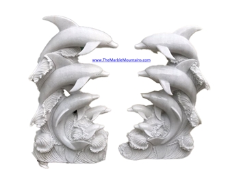 Viet Nam  Marble Dolphin Sculpture