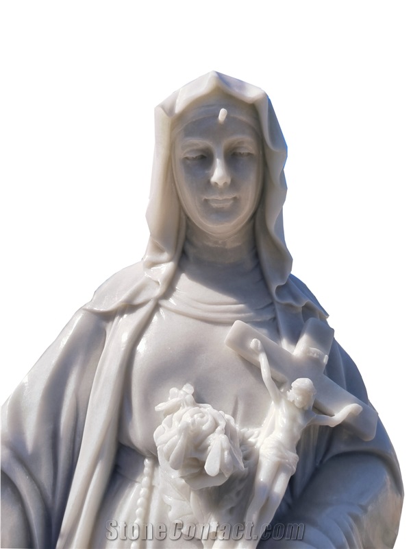 Viet Nam White Marble Statue Of St Rita