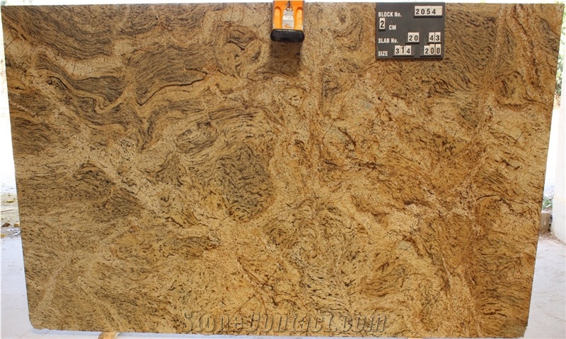 Canyon Gold Granite Polished Slabs