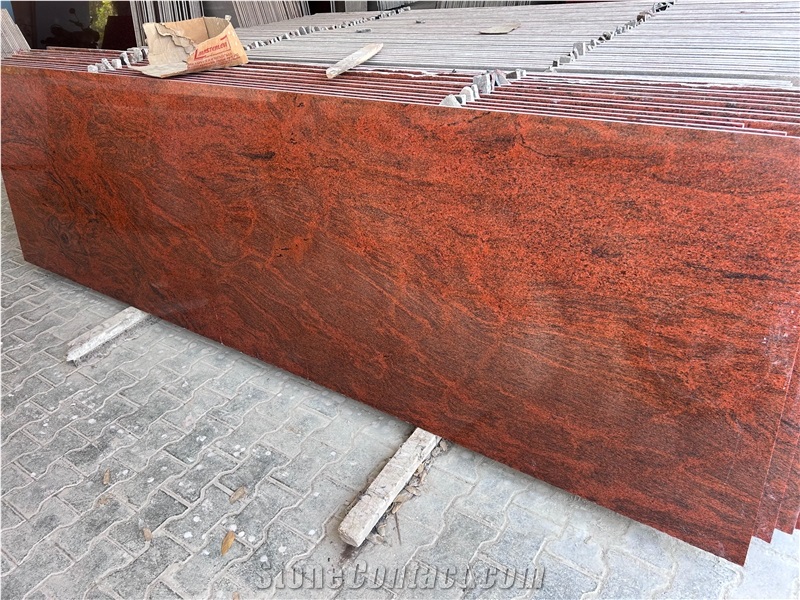 Multicolor Red Granite Cutter Slabs