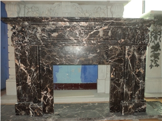 2024 Year NEW Design White Marble Modern Fireplace