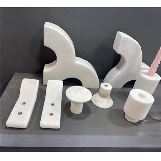 Home Decor  Desktop Accessory Letter Marble Bookend