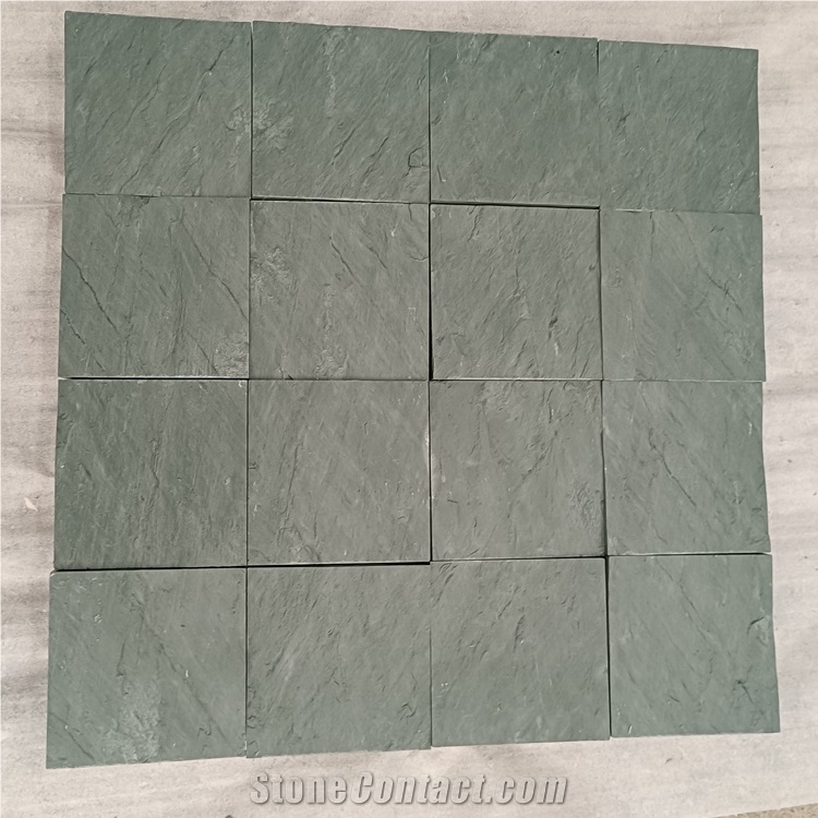 Wholesales Green Slate Stone Paver Stone In Square