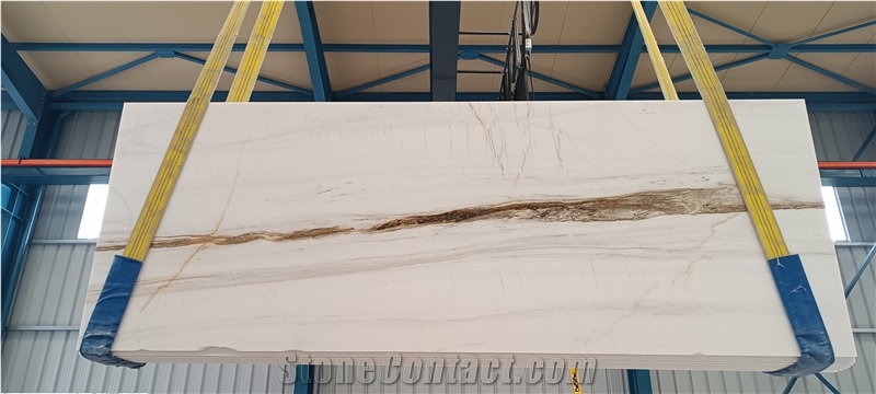 Thassos Vena Oro 2703 Marble Slabs