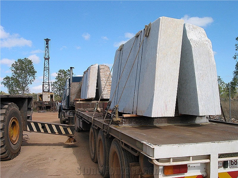 White Pearl Marble Blocks