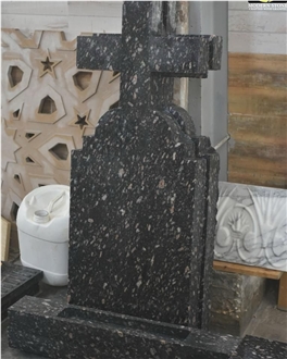 Aswan Black Granite Cross Tombstone Aswan Black Granite Cross Tombstone