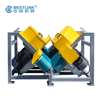 Mightly Thin Stone Veneer Saw For Cutting Granite With Dual Saw Blades