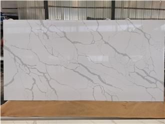 Calacatta White Floor Tiles Quartz Slabs