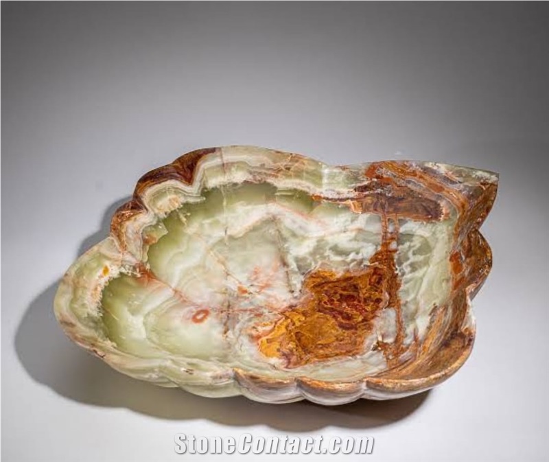 Green Onyx Decorative Bowls, Soap Dishes