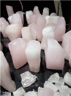 Pink Onyx Pebble Stone, Crushed Stone