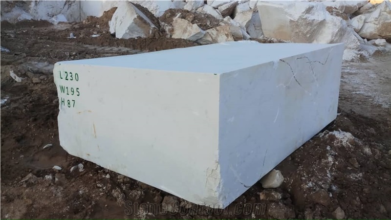 Pure White Marble Blocks