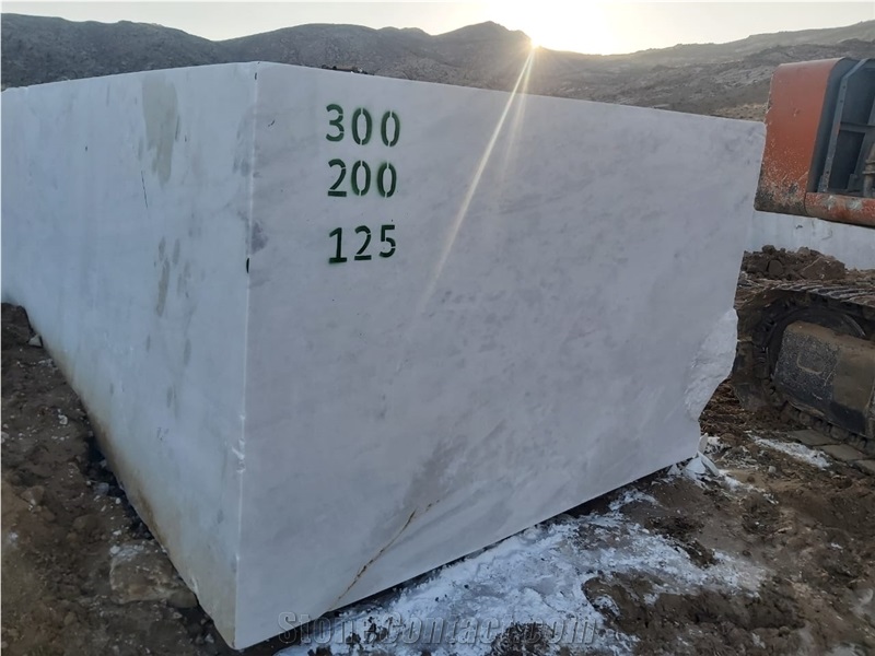 Pure White Marble Blocks
