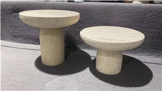 Living Room Travertine Coffee Table Natural Stone Design