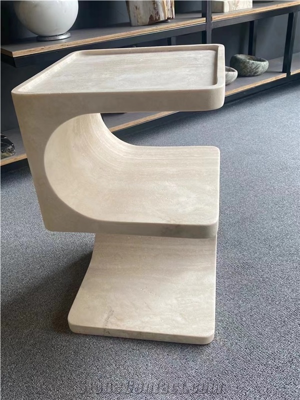 Living Room Travertine Coffee Table Natural Stone Design