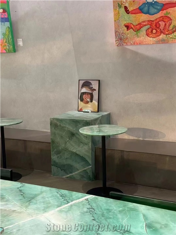 Luxury Polished Da Vinci Green Quartzite Slabs
