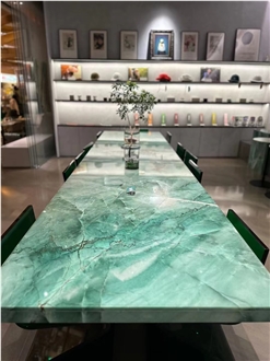 Luxury Polished Da Vinci Green Quartzite Slabs