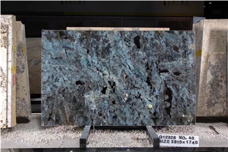 Luxury Stone Blue Emerald Labradorite Granite Slabs