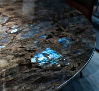 Luxury Stone Blue Emerald Labradorite Granite Slabs