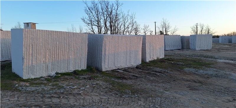 Alma White Granite Blocks
