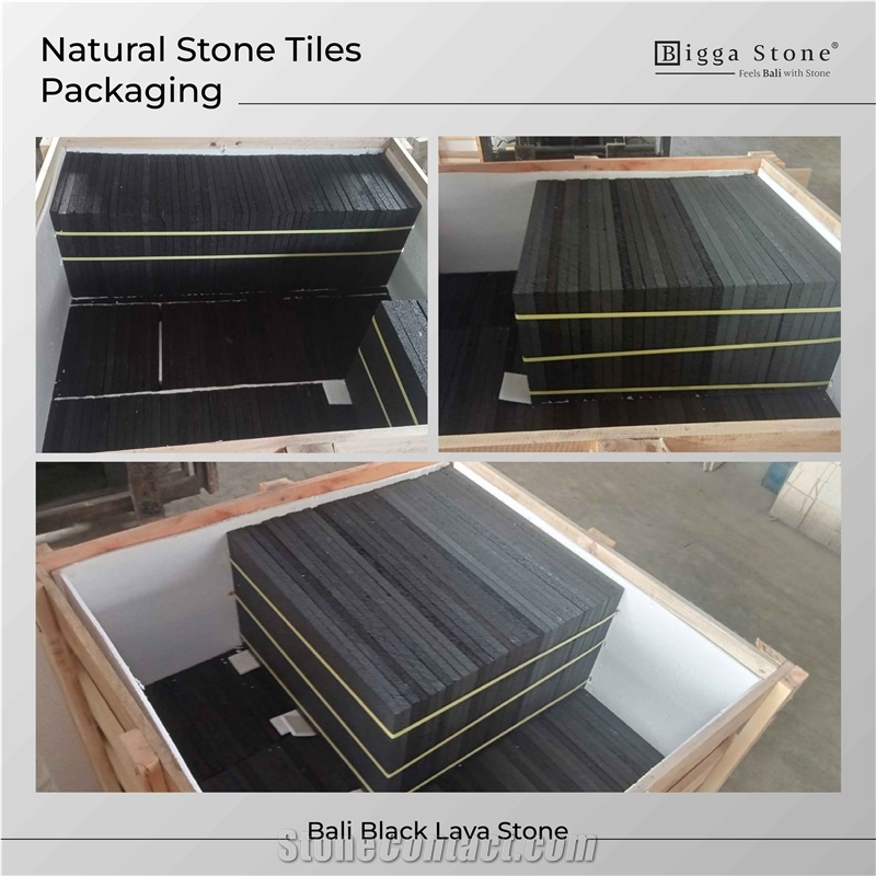 Bali Black Lava Wall Tiles