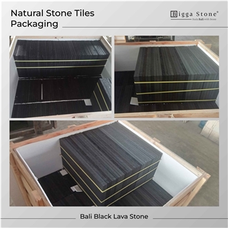 Bali Black Lava Wall Tiles