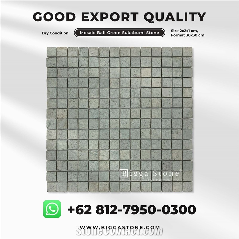 Bali Green Sukabumi Mosaic Tiles