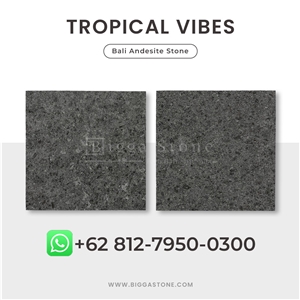 Batu Andesite Flamed Tiles, Java Andesite Grey Light