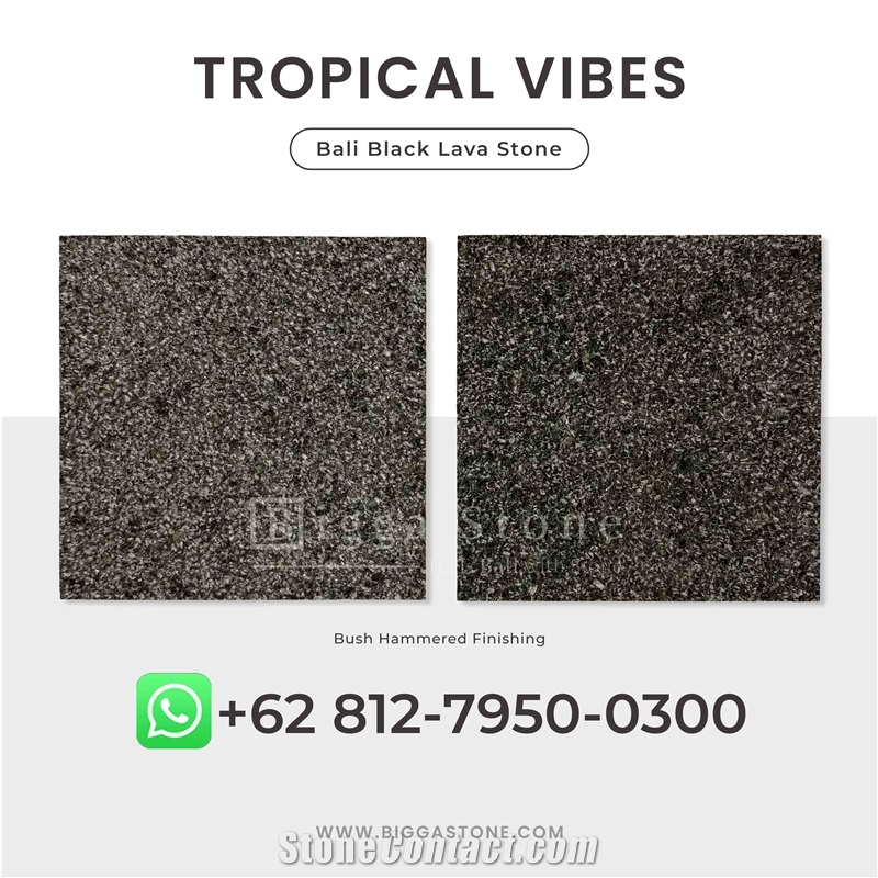 Black Lava Volcano Stone Tiles