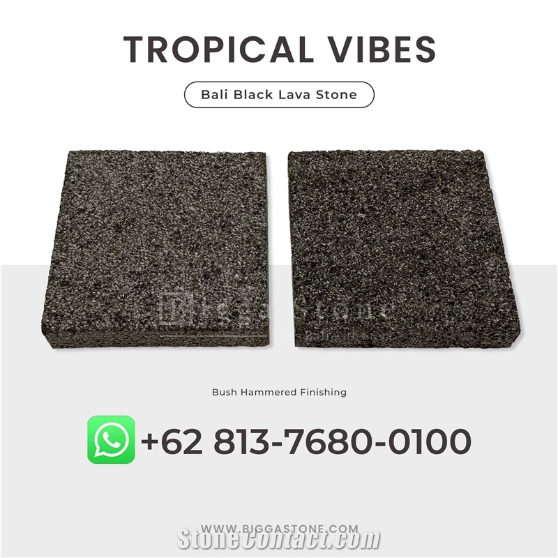 Black Lava Volcano Stone Tiles