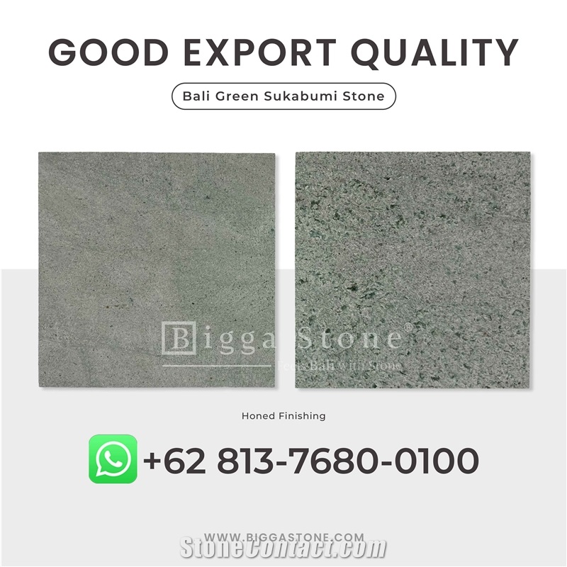 Green Sukabumi Pool Tiles, Bali Pool Tiles Stone