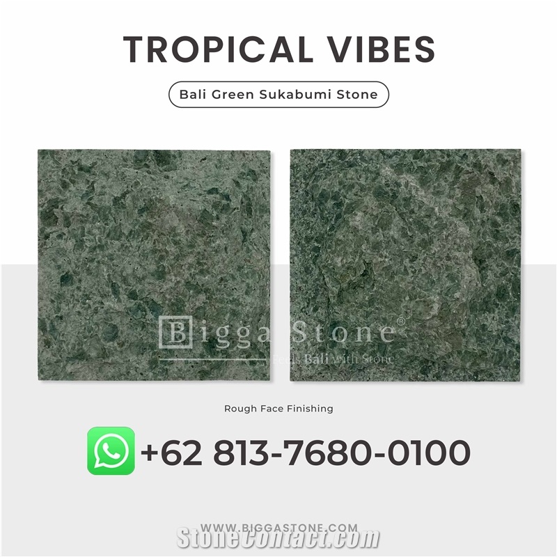 Green Sukabumi Stone Quartzite Mushroom Stone