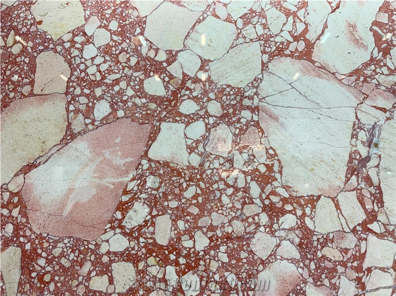 Carmen Rossa Queen Marble Slab