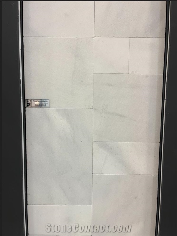 Clara White Marble Finished Product
