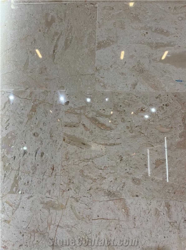 Flower Beige Marble Finished Product