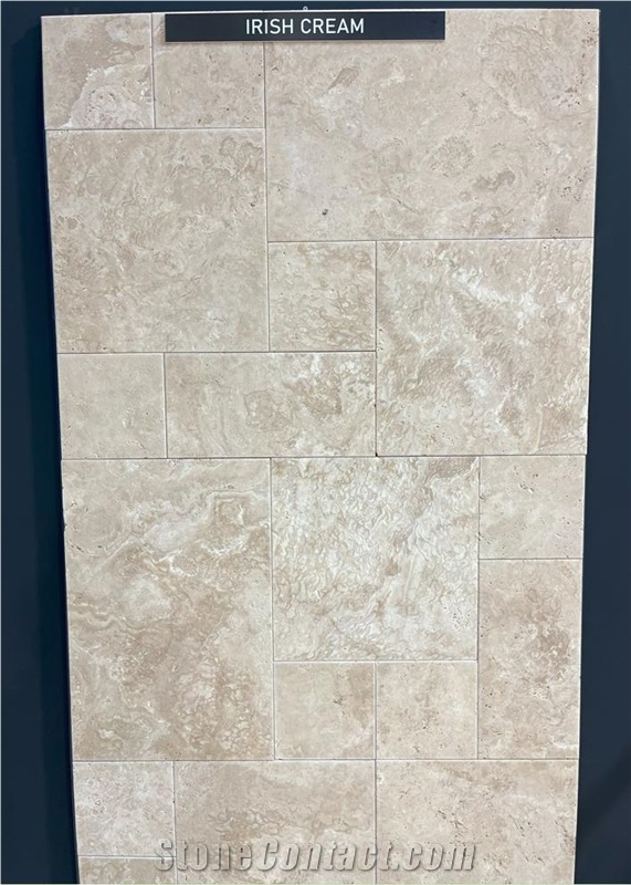 Irish Cream Travertine Finished Product