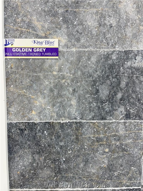 King Blue Golden Grey Marble Finished Product