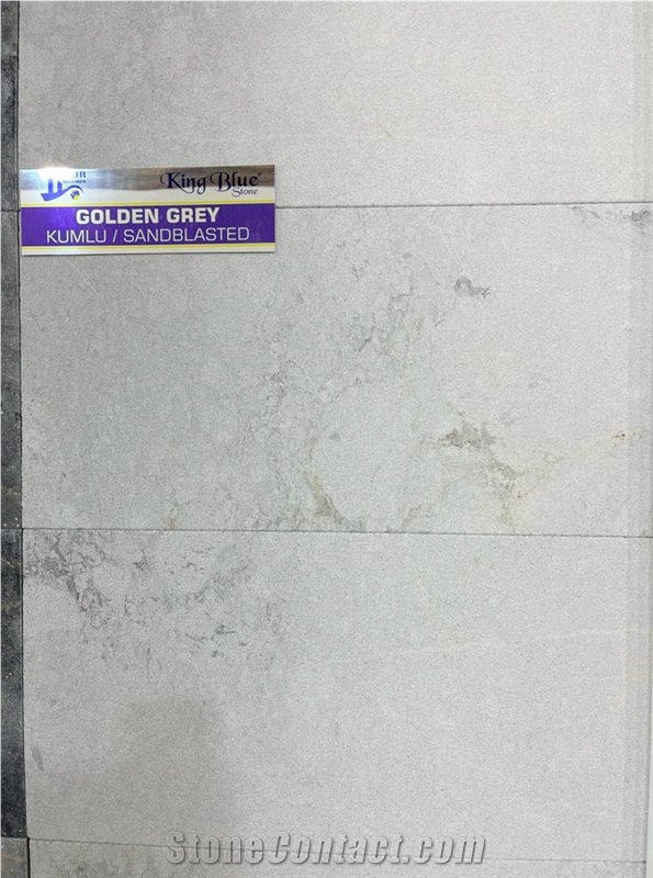 King Blue Golden Grey Marble Finished Product