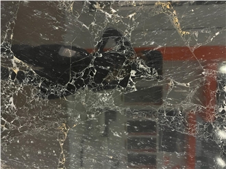 Orion Black Marble Slab