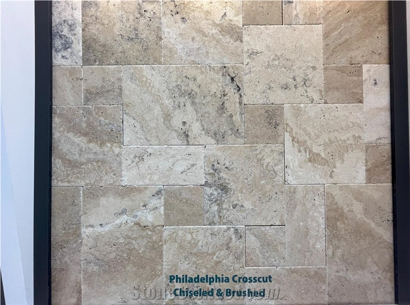 Philadelphia Black Travertine Finished Product