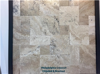 Philadelphia Black Travertine Finished Product