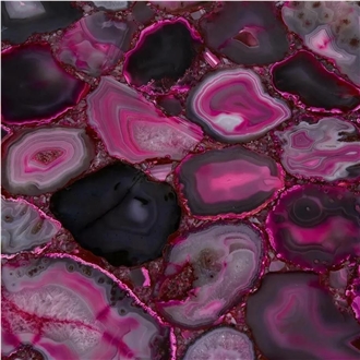 Pink Agate Semiprecious Stone