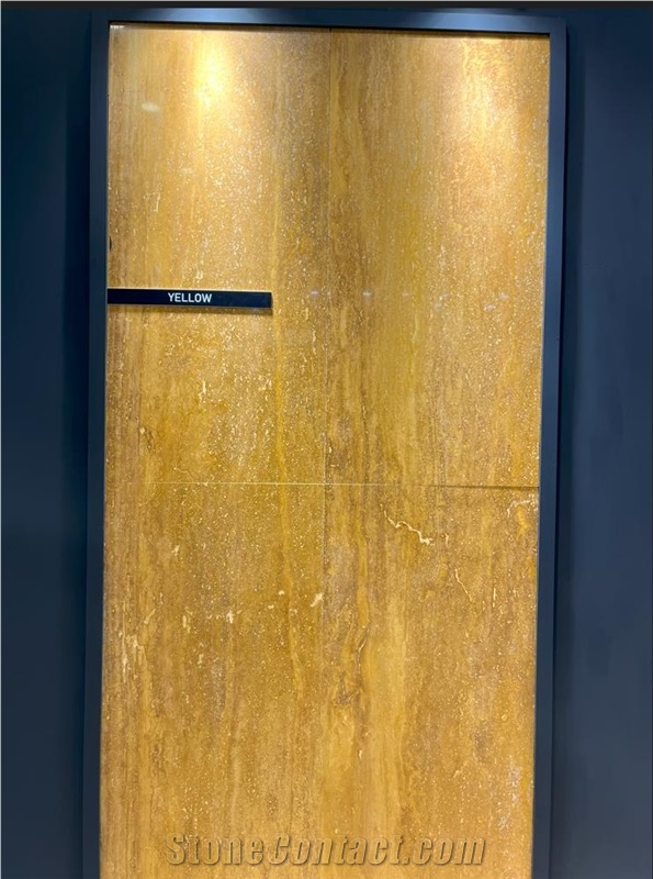 Sivas Yellow Travertine Slab