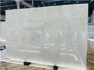White Cristallo Quartzite Wall Slabs