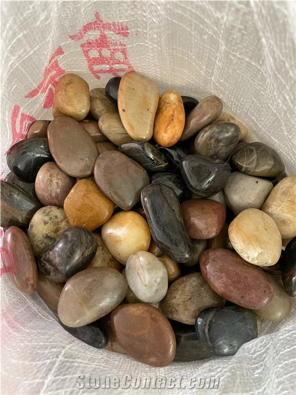 Black Dark River Stone Pebble Stone