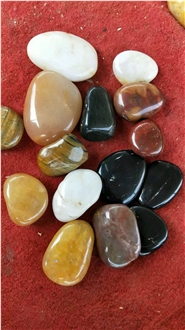 Black Dark River Stone Pebble Stone