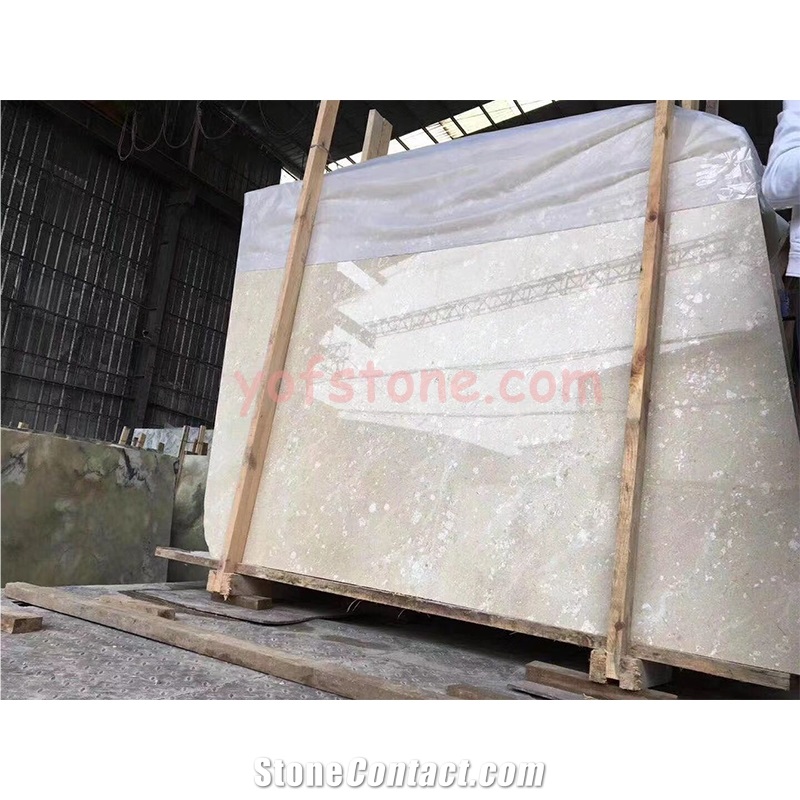 Buff Light Beige Marble Slab Tiles