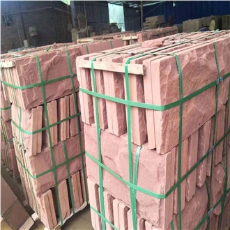 China Sandstone Mushroom Tile Slabs Split Wall Stone