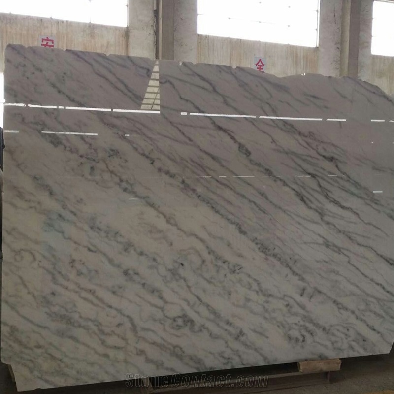 Guangxi White Marble Slab Floor Tile
